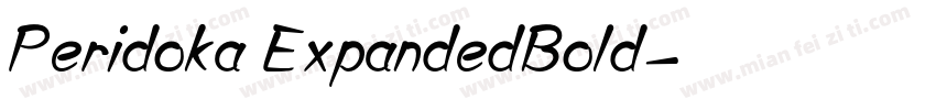 Peridoka ExpandedBold字体转换